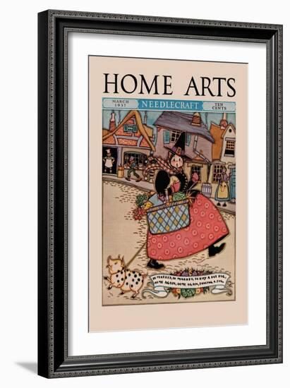 Home Arts: to Market-Mary Wright Jones-Framed Art Print