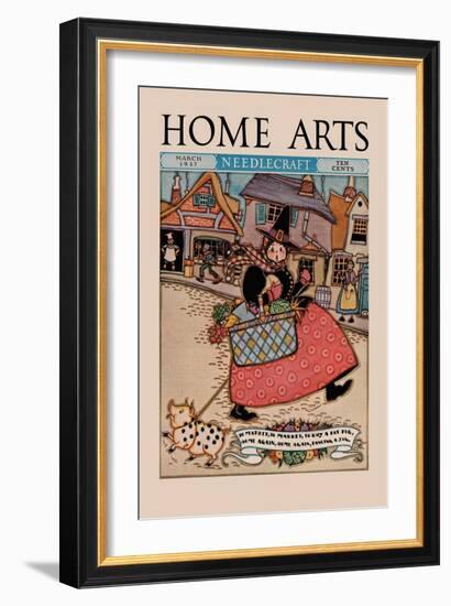 Home Arts: to Market-Mary Wright Jones-Framed Art Print
