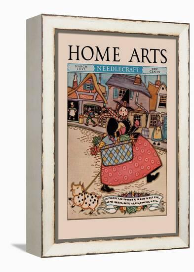 Home Arts: to Market-Mary Wright Jones-Framed Stretched Canvas