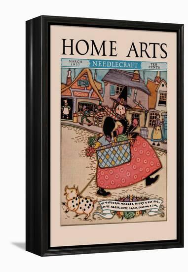 Home Arts: to Market-Mary Wright Jones-Framed Stretched Canvas