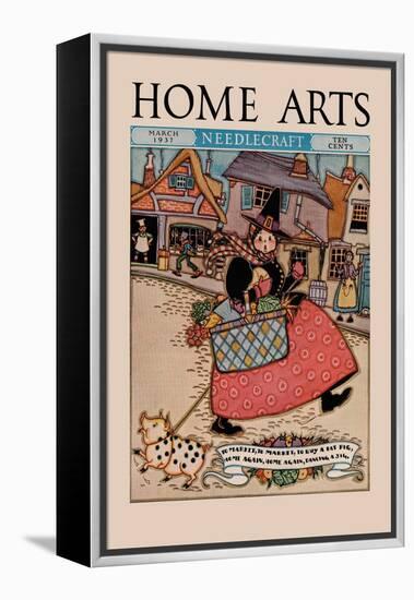 Home Arts: to Market-Mary Wright Jones-Framed Stretched Canvas