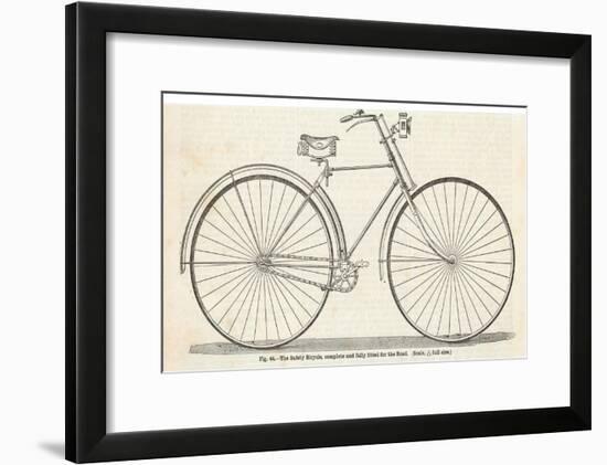 Home Assembly Model Safety Bicycle-null-Framed Art Print