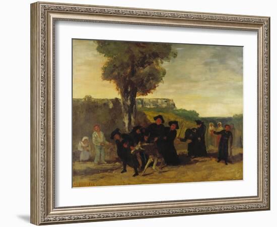 Home Coming Form the Conference (Le Retour De La Conférence), 1863-Gustave Courbet-Framed Giclee Print