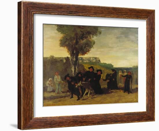 Home Coming Form the Conference (Le Retour De La Conférence), 1863-Gustave Courbet-Framed Giclee Print