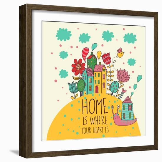 Home Concept-smilewithjul-Framed Art Print