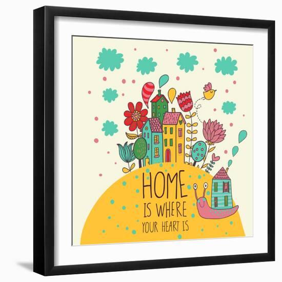 Home Concept-smilewithjul-Framed Art Print