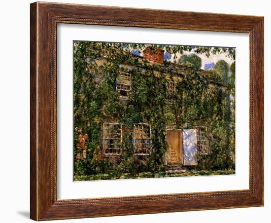 Home Cottage, East Hampton, C.1916-Childe Hassam-Framed Giclee Print