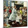 "Home Ec", February 28, 1953-Constantin Alajalov-Mounted Giclee Print