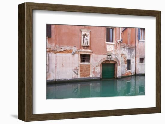 Home Entrance from Canal Side. Venice. Italy-Tom Norring-Framed Photographic Print