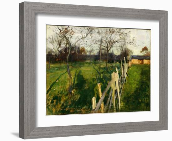 Home Fields, C.1885 (Oil on Canvas)-John Singer Sargent-Framed Giclee Print