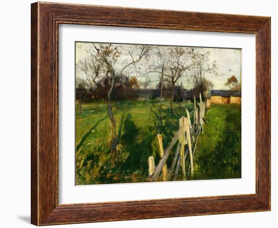 Home Fields, C.1885 (Oil on Canvas)-John Singer Sargent-Framed Giclee Print