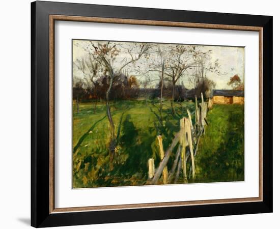 Home Fields, C.1885 (Oil on Canvas)-John Singer Sargent-Framed Giclee Print