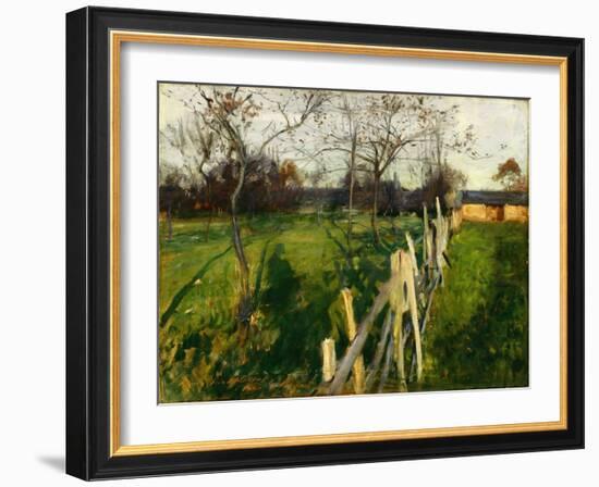 Home Fields, C.1885 (Oil on Canvas)-John Singer Sargent-Framed Giclee Print