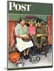 "Home for Thanksgiving" Saturday Evening Post Cover, November 24,1945-Norman Rockwell-Mounted Giclee Print