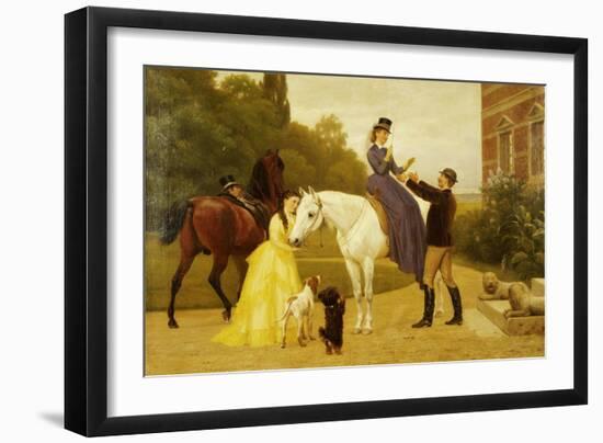 Home from Riding-Otto Bache-Framed Giclee Print