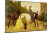 Home from Riding-Otto Bache-Mounted Giclee Print