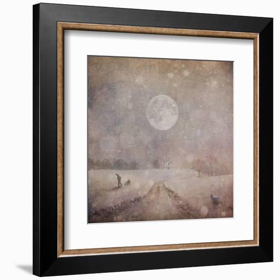 Home From Sledding-Dawne Polis-Framed Art Print