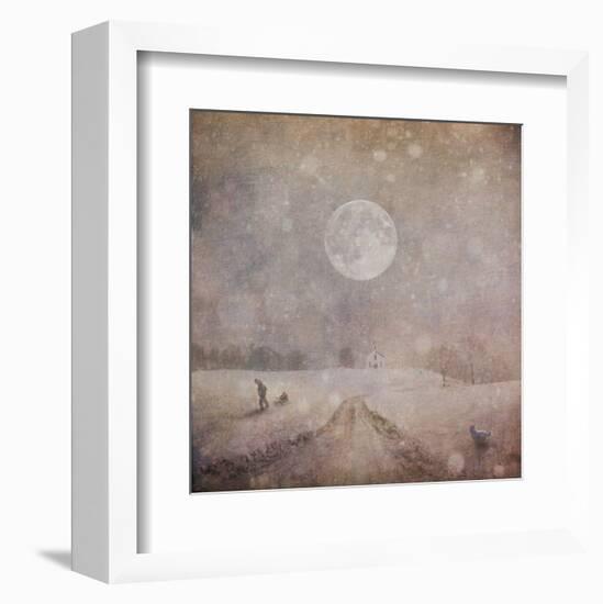 Home From Sledding-Dawne Polis-Framed Art Print