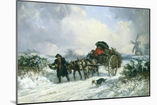 Home from the Market with the Christmas Holly-Thomas Smythe-Mounted Giclee Print