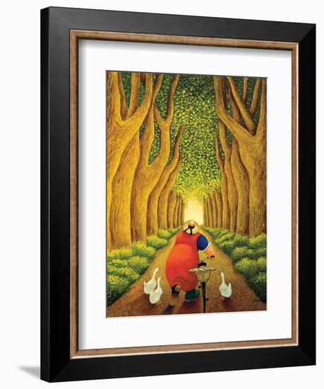 Home from the Market-Lowell Herrero-Framed Art Print