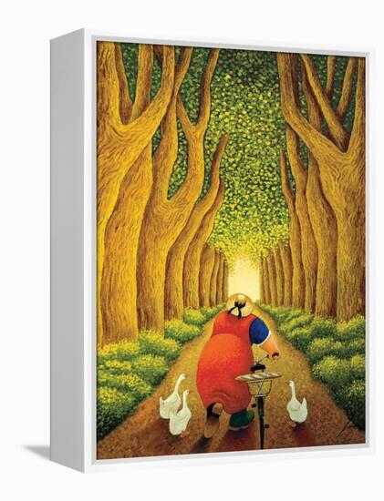 Home from the Market-Lowell Herrero-Framed Stretched Canvas