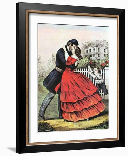 Home from the War, 1865-Currier & Ives-Framed Giclee Print