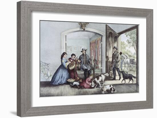 Home from the Woods-Currier & Ives-Framed Giclee Print