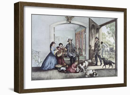 Home from the Woods-Currier & Ives-Framed Giclee Print