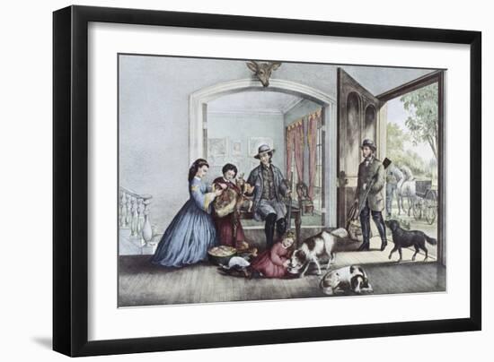 Home from the Woods-Currier & Ives-Framed Giclee Print