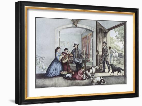 Home from the Woods-Currier & Ives-Framed Giclee Print