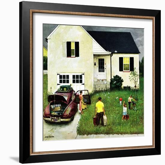 "Home from Vacation", August 23, 1952-John Falter-Framed Giclee Print