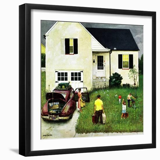 "Home from Vacation", August 23, 1952-John Falter-Framed Giclee Print