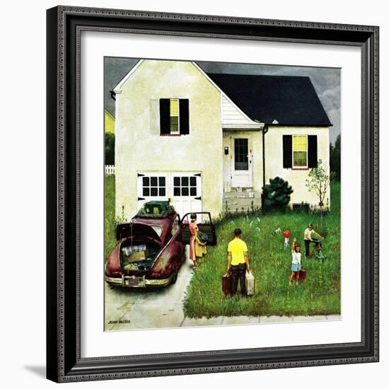 "Home from Vacation", August 23, 1952-John Falter-Framed Giclee Print