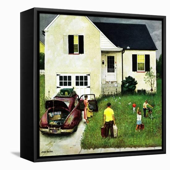 "Home from Vacation", August 23, 1952-John Falter-Framed Premier Image Canvas