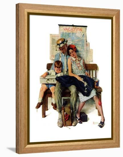 "Home from Vacation", September 13,1930-Norman Rockwell-Framed Premier Image Canvas