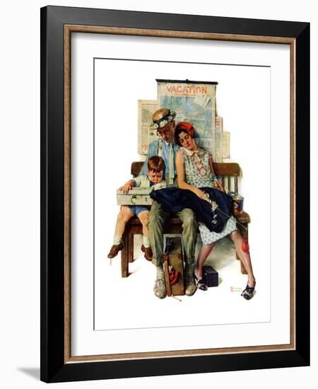 "Home from Vacation", September 13,1930-Norman Rockwell-Framed Giclee Print