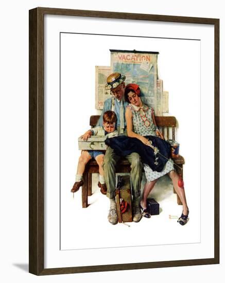 "Home from Vacation", September 13,1930-Norman Rockwell-Framed Giclee Print