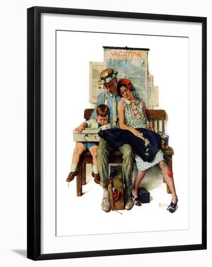 "Home from Vacation", September 13,1930-Norman Rockwell-Framed Giclee Print