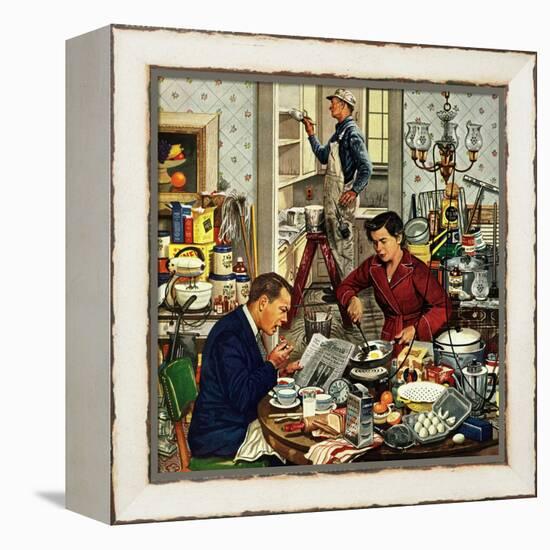 "Home Improvement", December 5, 1953-Stevan Dohanos-Framed Premier Image Canvas