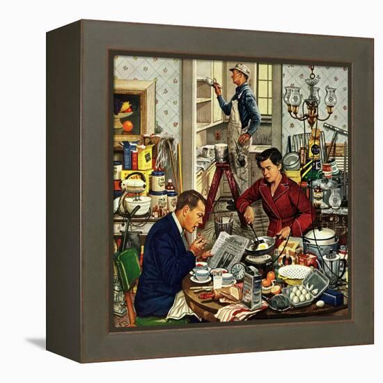 "Home Improvement", December 5, 1953-Stevan Dohanos-Framed Premier Image Canvas