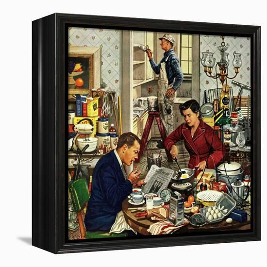 "Home Improvement", December 5, 1953-Stevan Dohanos-Framed Premier Image Canvas