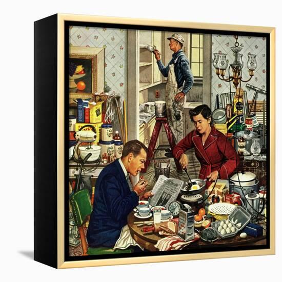 "Home Improvement", December 5, 1953-Stevan Dohanos-Framed Premier Image Canvas