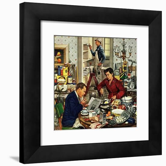 "Home Improvement", December 5, 1953-Stevan Dohanos-Framed Giclee Print