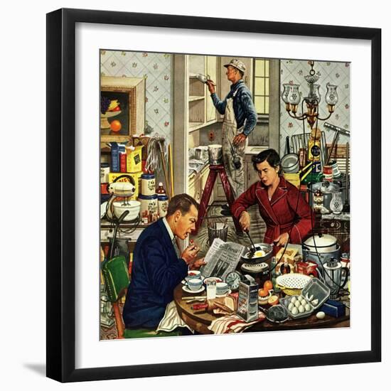 "Home Improvement", December 5, 1953-Stevan Dohanos-Framed Giclee Print