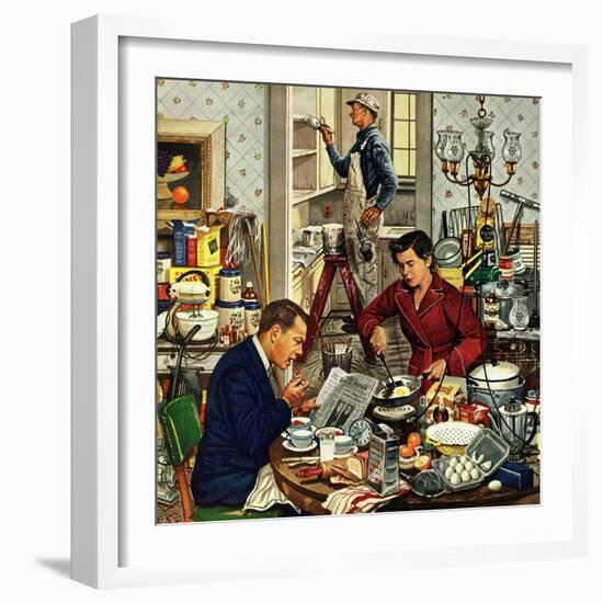 "Home Improvement", December 5, 1953-Stevan Dohanos-Framed Giclee Print