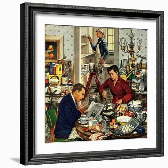 "Home Improvement", December 5, 1953-Stevan Dohanos-Framed Giclee Print