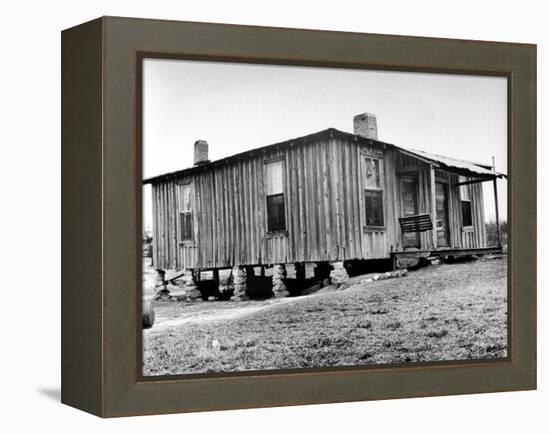 Home in the Mississippi River Area, Where Richard Wright Wrote the Book Called "Black Boy"-Ed Clark-Framed Premier Image Canvas