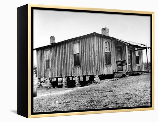 Home in the Mississippi River Area, Where Richard Wright Wrote the Book Called "Black Boy"-Ed Clark-Framed Premier Image Canvas