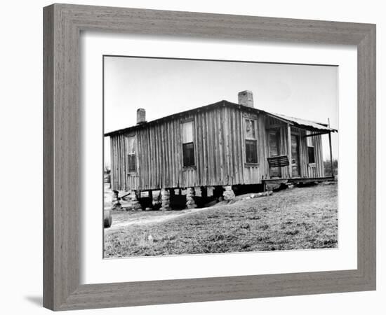 Home in the Mississippi River Area, Where Richard Wright Wrote the Book Called "Black Boy"-Ed Clark-Framed Photographic Print