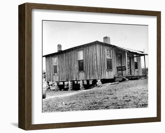 Home in the Mississippi River Area, Where Richard Wright Wrote the Book Called "Black Boy"-Ed Clark-Framed Photographic Print